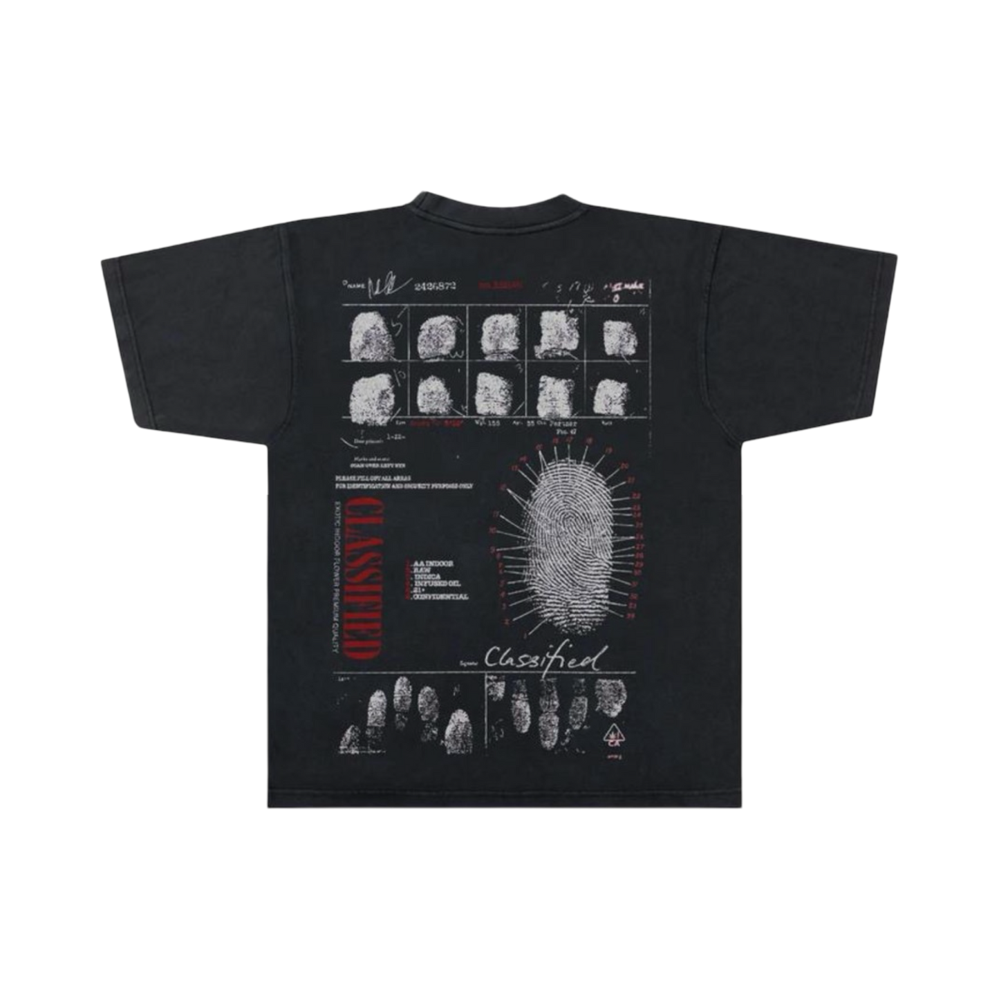 LA Classified Co Fingerprint T-Shirt - Black